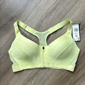 Adidas X Ivy Park Lime Green Sports Bra with Front Zip New with Tags